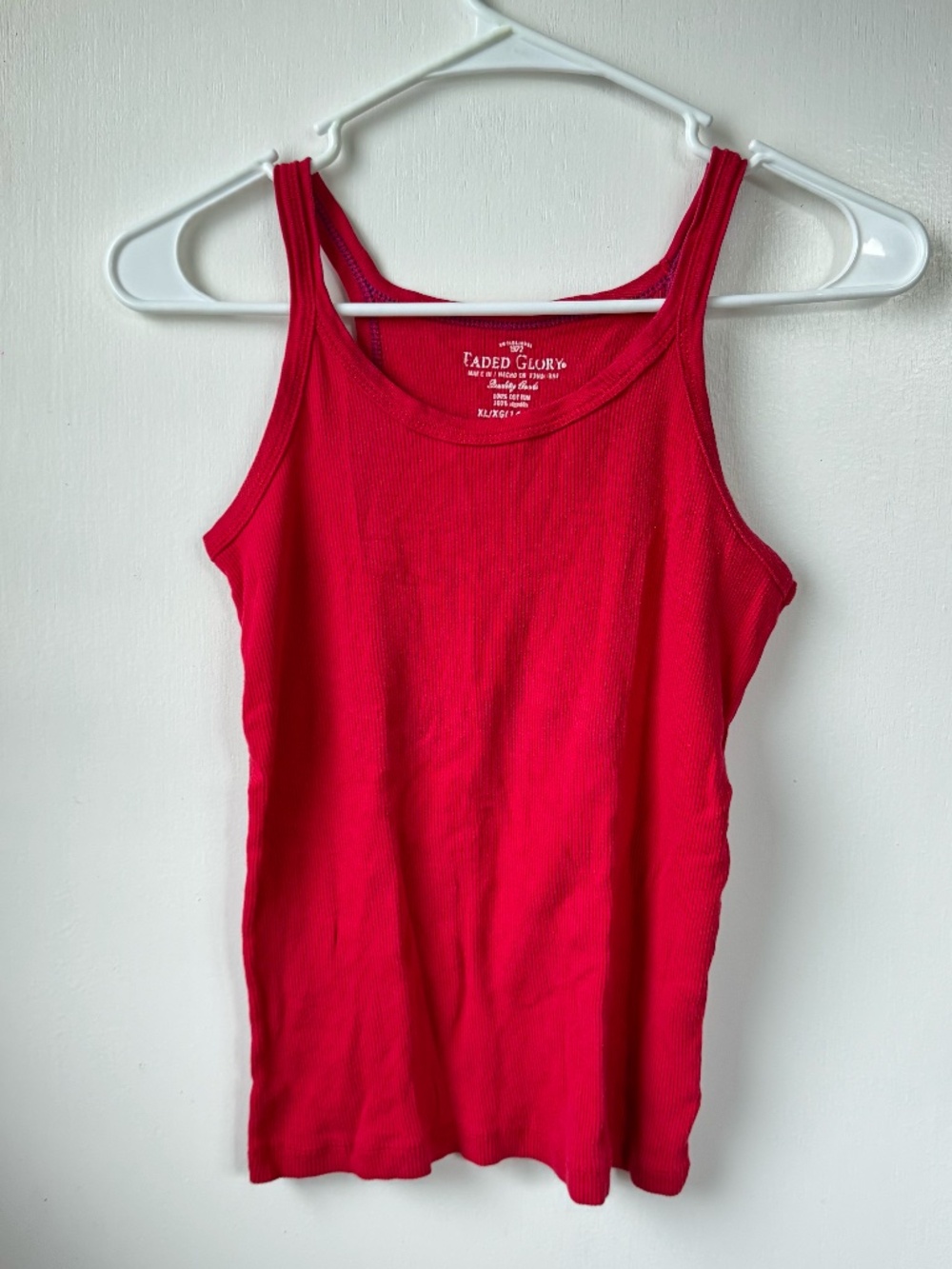 Red Faded Glory tank top size xl (14-16)